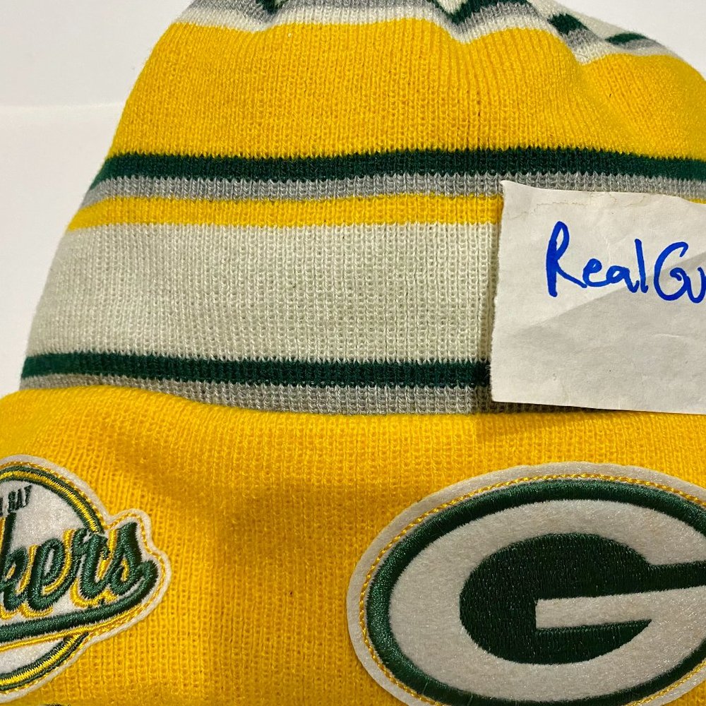 RARE Nwt Green Bay Packers Winter Tradition New Era THROWBACK Sport Knit hat cap
